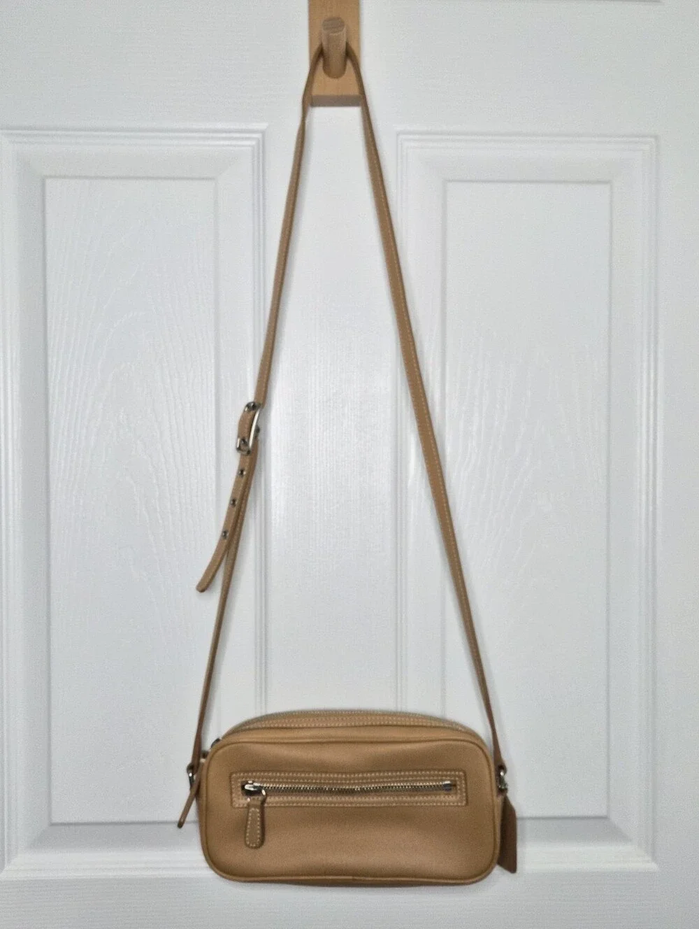 Coach Legacy West Tan Leather Camera Crossbody Bag,  Glove-Tanned, Style‎ 9589